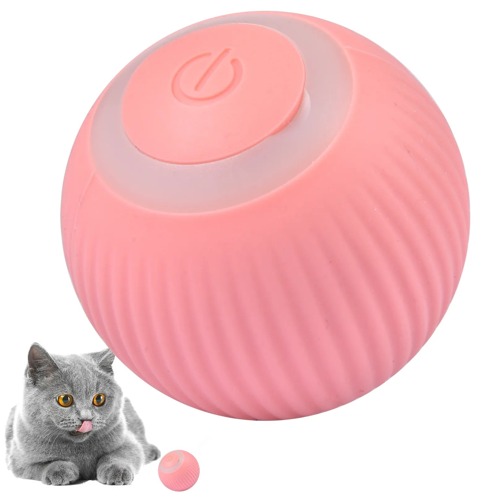 Smart Interactive Cat Toy Automatic Rolling Ball Electric Cat Kitten Ball Toys