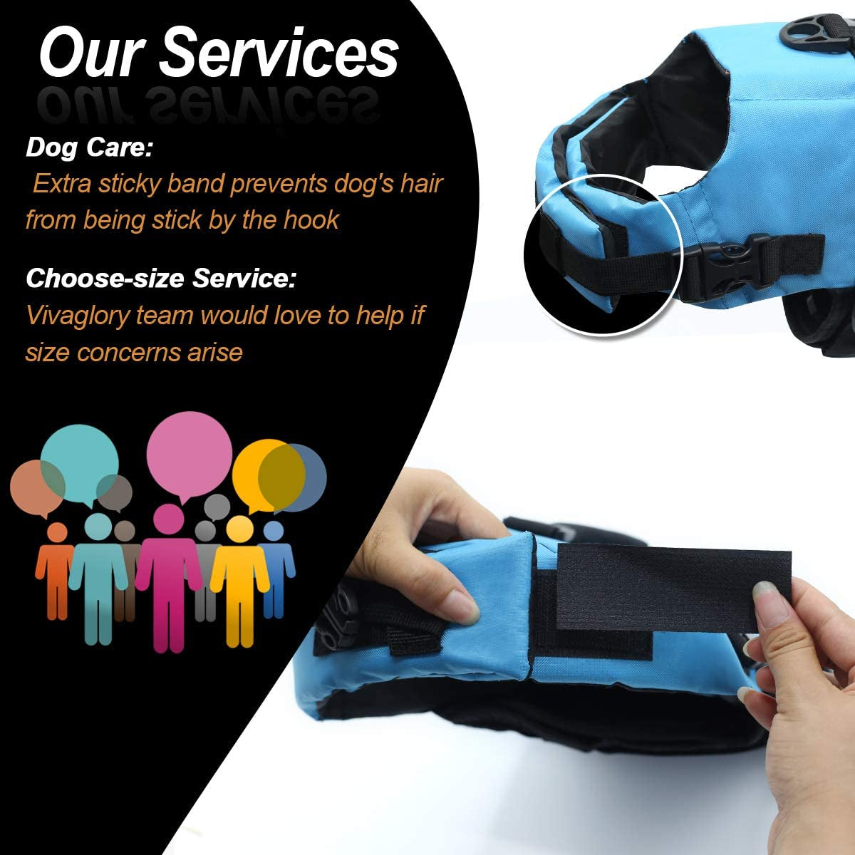 Rip Stop Dog Life Vest, Swimming Vest with Handle, Buoyancy for Doggy Puppy, Dog Life Jacket for Swimming & Boating, S, Blue
